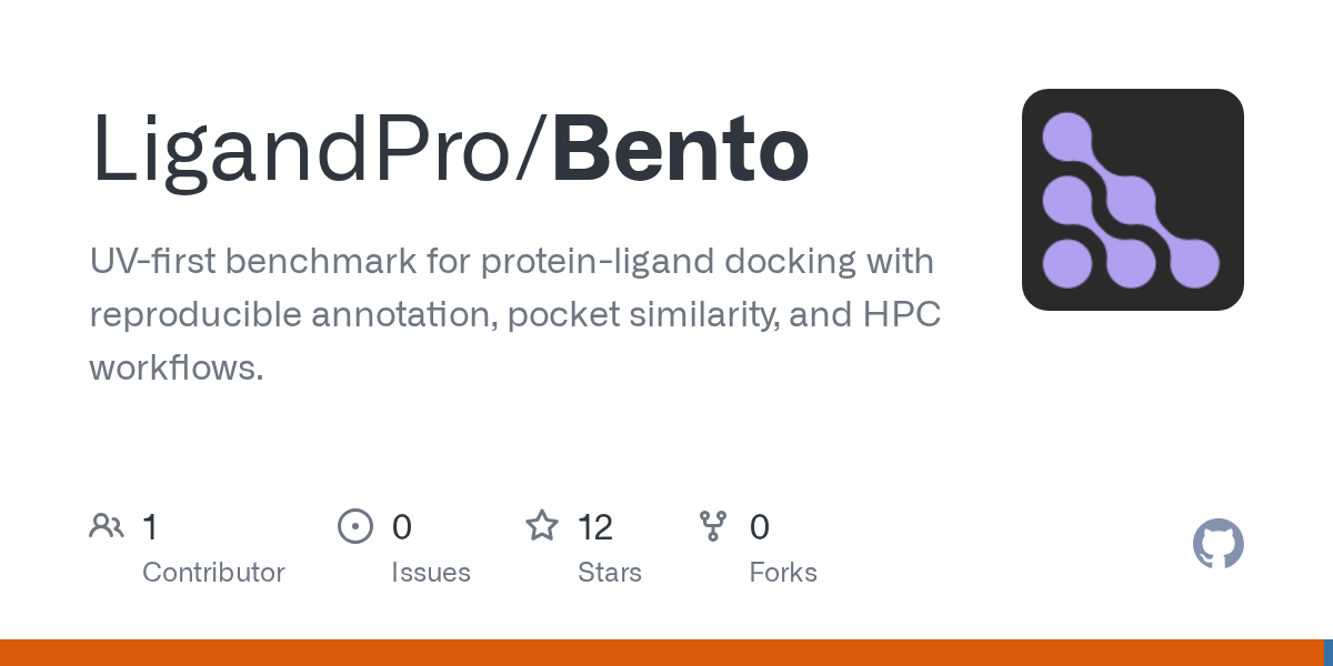 Bento docking benchmark