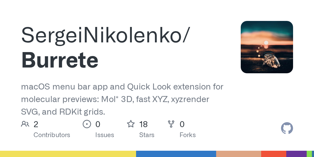 Burrete macOS molecular preview application